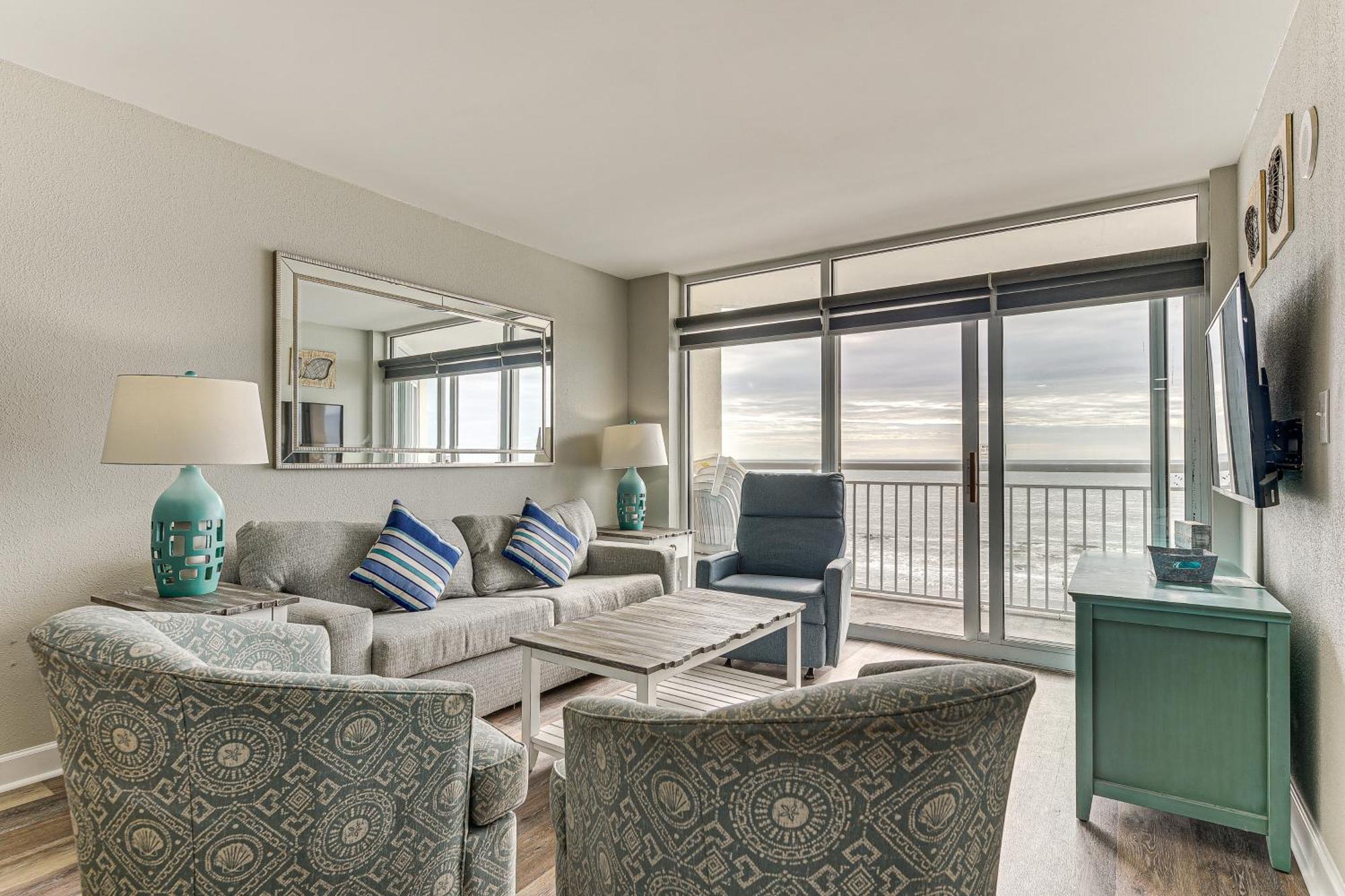 Apartment Oceanfront North Myrtle Gem Pools Access!
